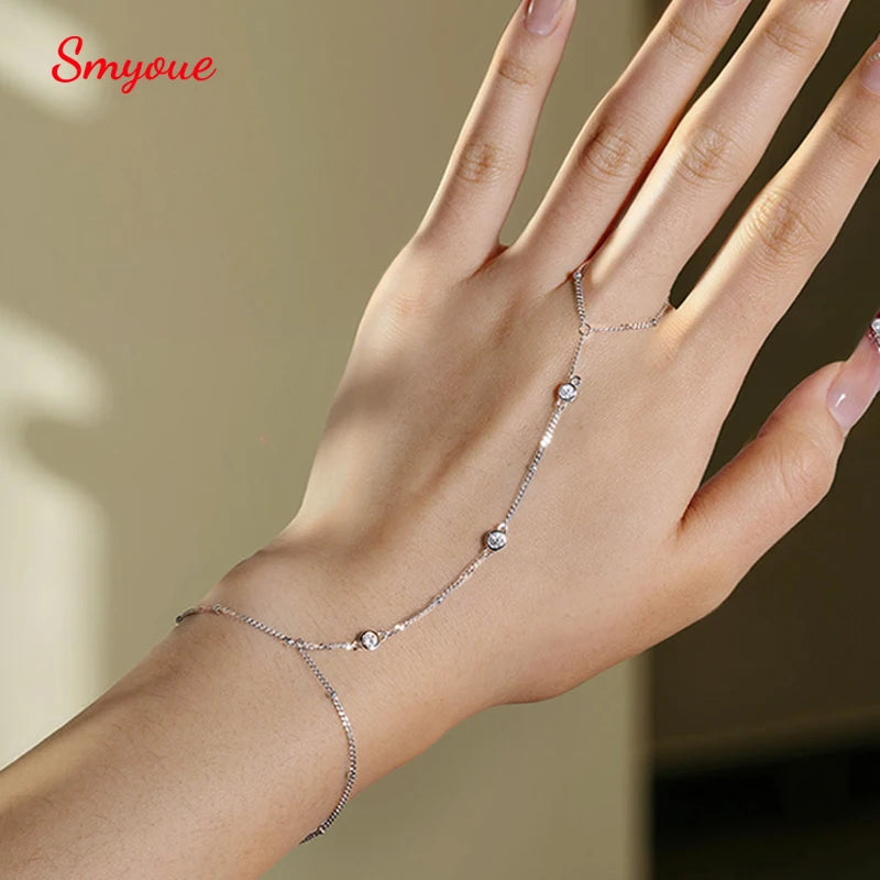 3MM Moissanite Bracelet – Adjustable 925 Silver, 18K Plated