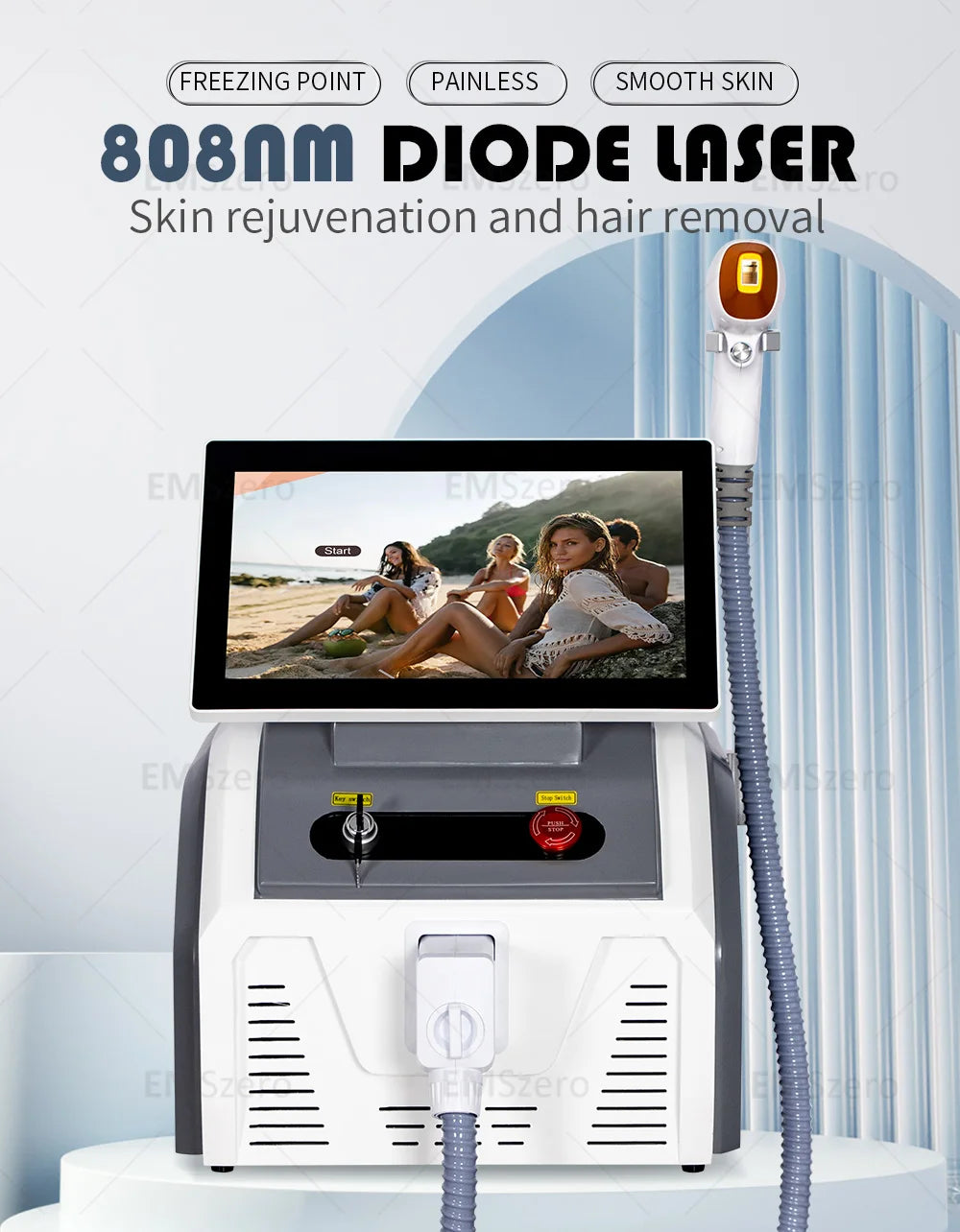 4000W Triple Wavelength Diode Laser – Professional Permanent Hair Removal System