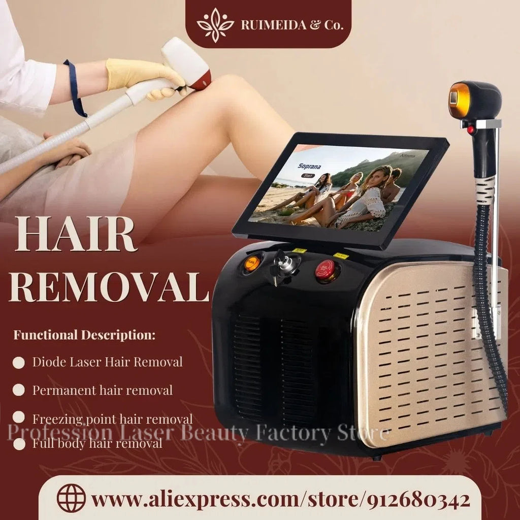 808nm Diode Laser Hair Removal System – Professional 3500W Ice-Cold Permanent Epilator