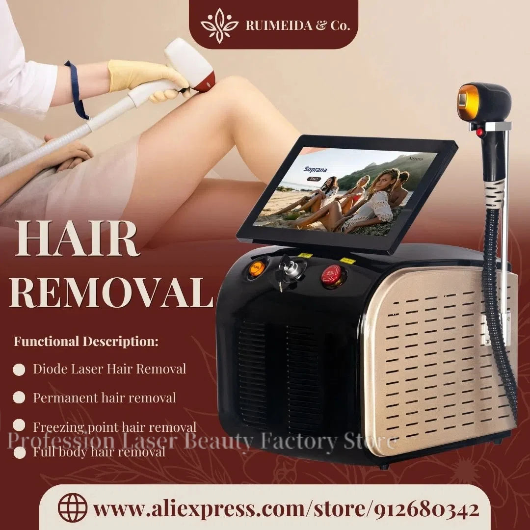808nm Diode Laser Hair Removal System – Professional 3500W Ice-Cold Permanent Epilator