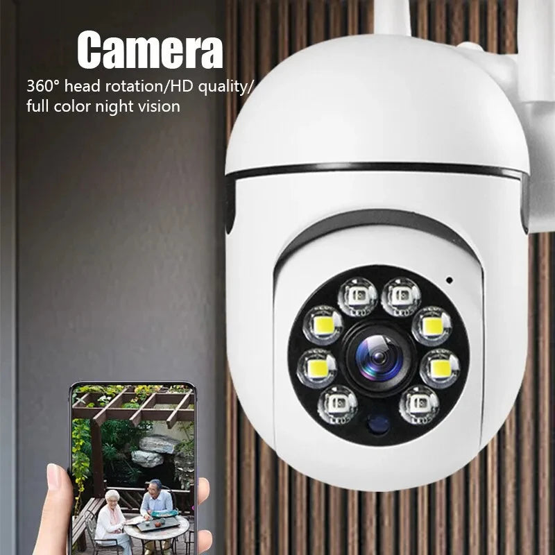A7 Wireless 1080P Smart Security Camera – 360° View, Night Vision, Two-Way Audio, Remote Monitoring