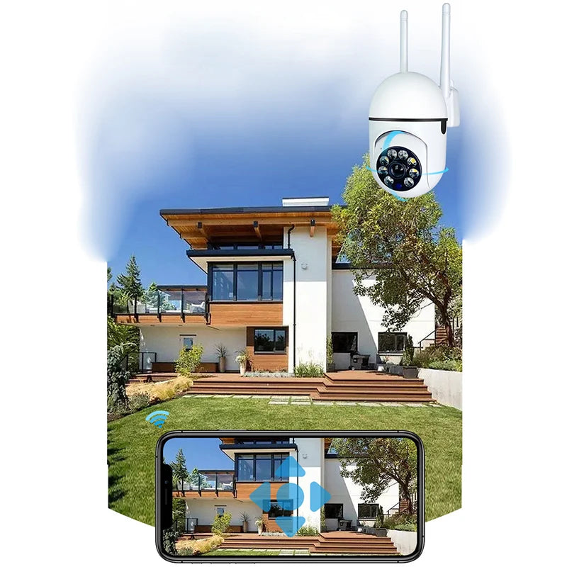 A7 Wireless 1080P Smart Security Camera – 360° View, Night Vision, Two-Way Audio, Remote Monitoring