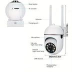 A7 Wireless 1080P Smart Security Camera – 360° View, Night Vision, Two-Way Audio, Remote Monitoring