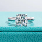 AnuJewel 3.5ct_D Color_Cushion Cut_Moissanite Engagement Wedding Ring 925 Sterling Silver Rings For Women Jewelry Wholesale