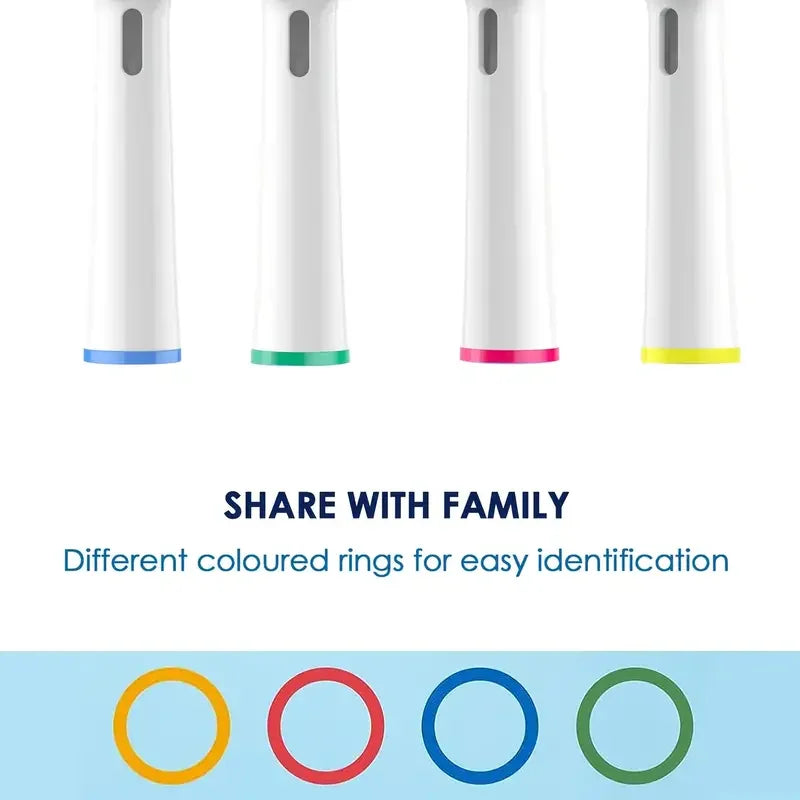 Dual Clean Replacement Brush Heads for Oral-B Electric Toothbrush – Compatible with 100–7000 Series (4–24 Pack)