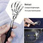 Extendable Stainless Steel Back Scratcher – Portable Telescopic Back Massager for Humans & Pets