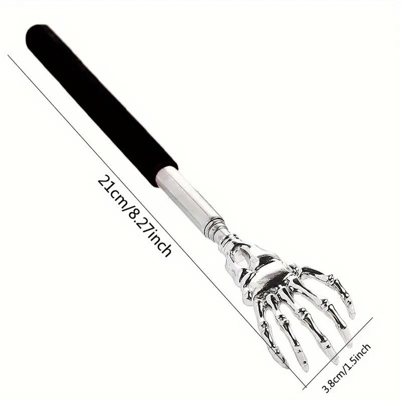 Extendable Stainless Steel Back Scratcher – Portable Telescopic Back Massager for Humans & Pets
