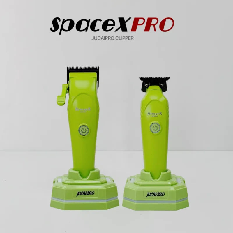 JUCAI X Pro Hair Clippers – Professional Cordless Barber Trimmer with Brushless Motor, DLC Fade Blade & 2600mAh Battery