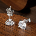 Moissanite Stud Earrings 0.2–2CT – D VVS1, GRA Certified, S925 Silver