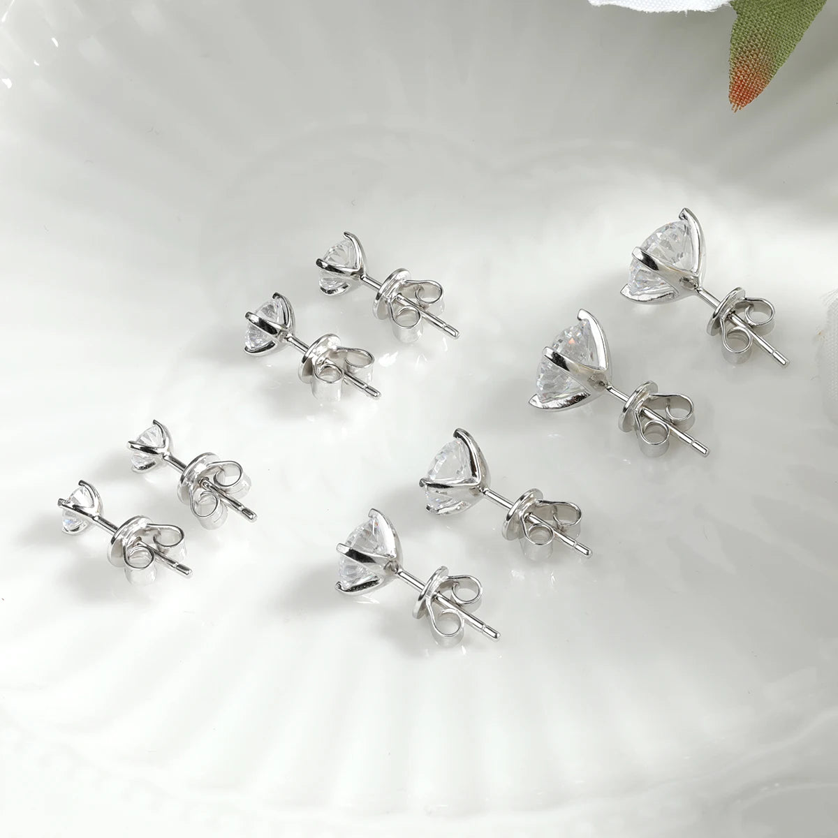 Moissanite Stud Earrings 0.2–2CT – D VVS1, GRA Certified, S925 Silver