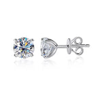 Moissanite Stud Earrings 0.2–2CT – D VVS1, GRA Certified, S925 Silver