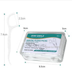 Portable Disposable Dental Floss Picks (1/2/5/10 Box) – High-Tension Floss Toothpicks, Easy Grip, Travel-Friendly Oral Care for Teeth Cleaning