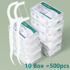 Portable Disposable Dental Floss Picks (1/2/5/10 Box) – High-Tension Floss Toothpicks, Easy Grip, Travel-Friendly Oral Care for Teeth Cleaning