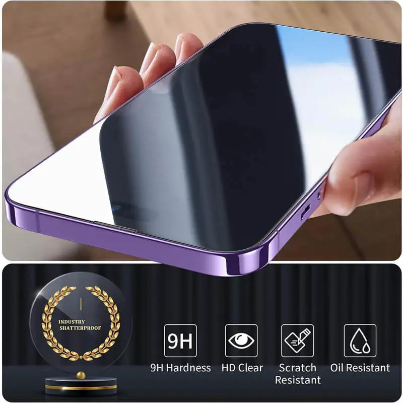 Premium Tempered Glass Screen Protector for iPhone 11–17 Pro Max – HD Clear, Anti-Scratch, Bubble-Free Install