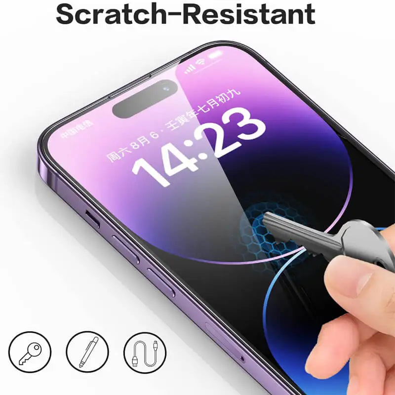 Premium Tempered Glass Screen Protector for iPhone 11–17 Pro Max – HD Clear, Anti-Scratch, Bubble-Free Install
