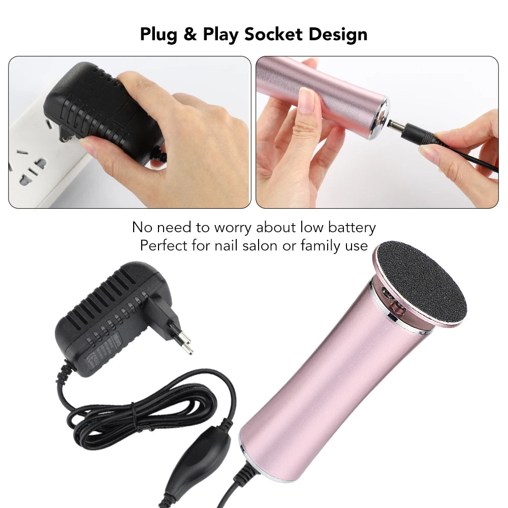 Professional Electric Foot Callus Remover – Salon-Quality Pedicure Kit