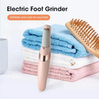 Rechargeable Electric Foot Callus Remover – USB Pedicure Grinder with Dual Roller Heads for Smooth Heels