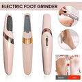 Rechargeable Electric Foot Callus Remover – USB Pedicure Grinder with Dual Roller Heads for Smooth Heels