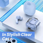 T2 Transparent Wireless Earbuds with LED Display