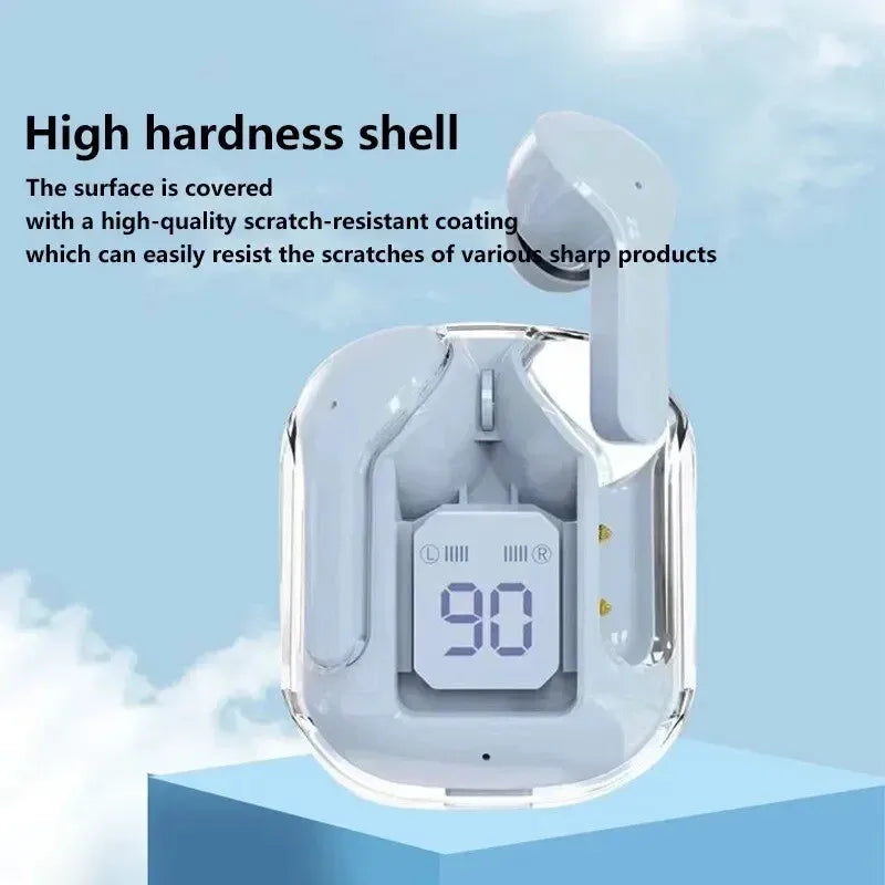 T2 Transparent Wireless Earbuds with LED Display