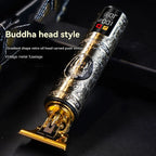Pro-Alloy Precision Beard Trimmer – 3-Speed Turbo & Intelligent LED Display