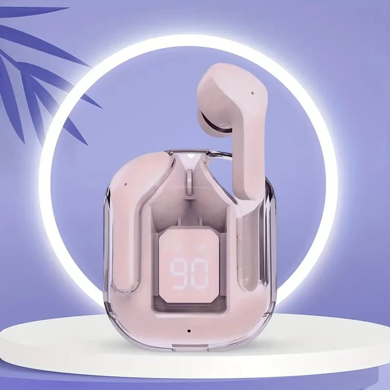 T2 Transparent Wireless Earbuds with LED Display