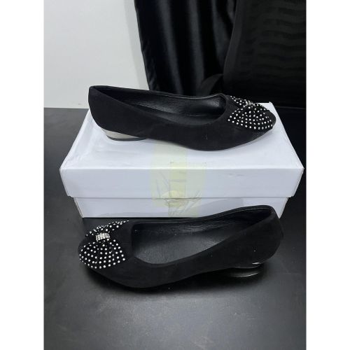 Studded Bow Ballet Flats for Women