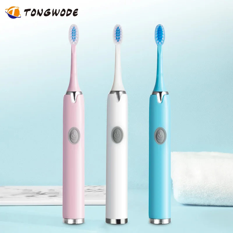Tongwode Sonic Electric Toothbrush – Professional Deep Clean with 6 Replacement Heads