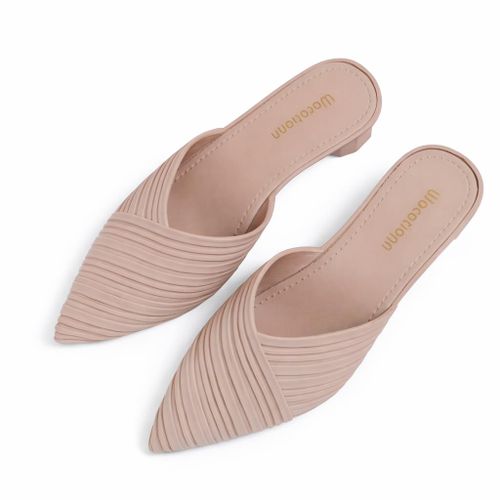 Women Pointed Toe Rubber Sandal Shoes – Comfortable Slip-On Ladies Casual & Outdoor Sandals