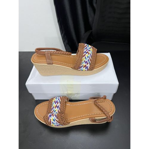 Woven Strap Platform Sandals for Women